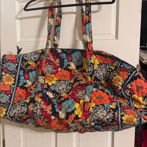 Vera Bradley Colorful Patchwork Floral Travel Bag
